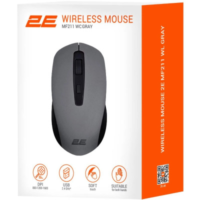 Миша бездротова 2E MF211 WL Gray (2E-MF211WC) Миша бездротова 2E MF211 WL Gray (2E-MF211WC)
