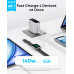 Мережевий зарядний пристрій Anker Laptop GaN Charger Silver, 140W 3xUSB-C 1xUSB-A Display (B2697G41) + кабель USB Type-C Мережевий зарядний пристрій Anker Laptop GaN Charger Silver, 140W 3xUSB-C 1xUSB-A Display (B2697G41) + кабель USB Type-C
