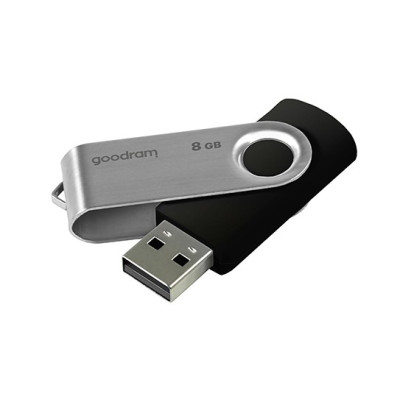 Флеш-накопичувач USB2.0 8GB Goodram UTS2 (Twister) Black (UTS2-0080K0R11) Флеш-накопичувач USB2.0 8GB Goodram UTS2 (Twister) Black (UTS2-0080K0R11)