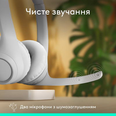 Bluetooth-гарнітура Logitech Zone 300 Wireless Off-White (981-001417) Bluetooth-гарнітура Logitech Zone 300 Wireless Off-White (981-001417)