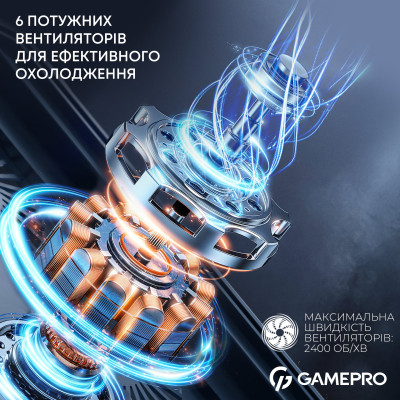Охолоджуюча підставка для ноутбука GamePro CP660 Охолоджуюча підставка для ноутбука GamePro CP660