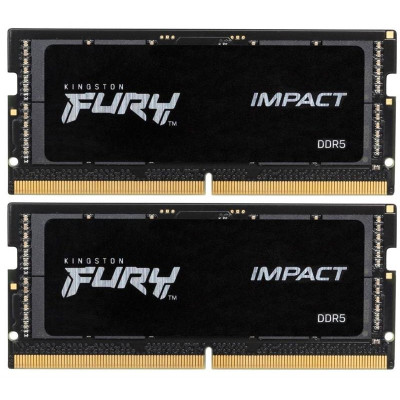 Модуль пам`ятi SO-DIMM 2x16GB/4800 DDR5 Kingston Fury Impact (KF548S38IBK2-32) Модуль пам`ятi SO-DIMM 2x16GB/4800 DDR5 Kingston Fury Impact (KF548S38IBK2-32)
