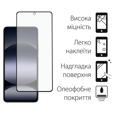Захисне скло Dengos для Xiaomi Redmi Note 14S Black Full Glue (TGFG-392) Захисне скло Dengos для Xiaomi Redmi Note 14S Black Full Glue (TGFG-392)