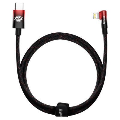 Кабель Baseus MVP 2 USB Type-C - Lightning (M/M), 20W, 1 м Black/Red (CAVP000220) Кабель Baseus MVP 2 USB Type-C - Lightning (M/M), 20W, 1 м Black/Red (CAVP000220)