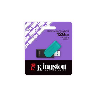Флеш-накопичувач USB3.2 128GB Kingston DataTraveler Exodia S Black/Green (DTXS/128GB) Флеш-накопичувач USB3.2 128GB Kingston DataTraveler Exodia S Black/Green (DTXS/128GB)