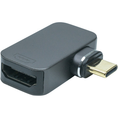 Адаптер PowerPlant USB Type-C - HDMI (M/F) Black (CA914302) Адаптер PowerPlant USB Type-C - HDMI (M/F) Black (CA914302)