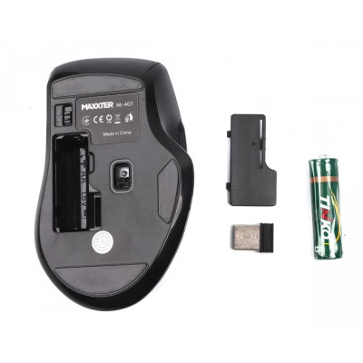 Миша бездротова Maxxter Mr-407 Black Миша бездротова Maxxter Mr-407 Black