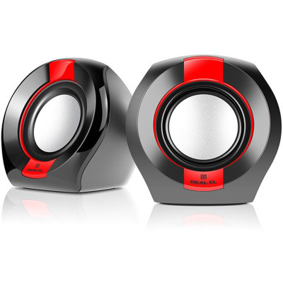 Акустична система REAL-EL S-50 Black/Red Акустична система REAL-EL S-50 Black/Red
