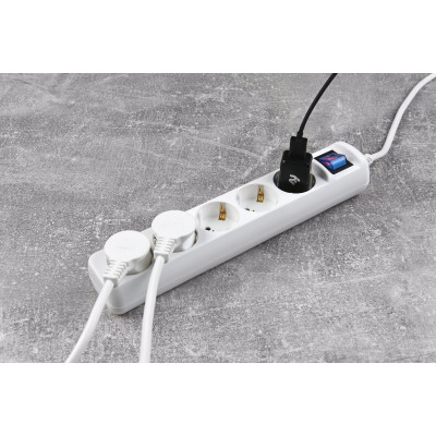 Фільтр живлення 2Е 5хSchuko, 3 м, білий (2E-U05ESM3) Фільтр живлення 2Е 5хSchuko, 3 м, білий (2E-U05ESM3)