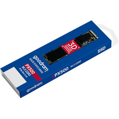 Накопичувач SSD 1TB Goodram PX500 M.2 2280 PCIe 3.0 x4 NVMe 3D TLC (SSDPR-PX500-01T-80-G3) Накопичувач SSD 1TB Goodram PX500 M.2 2280 PCIe 3.0 x4 NVMe 3D TLC (SSDPR-PX500-01T-80-G3)