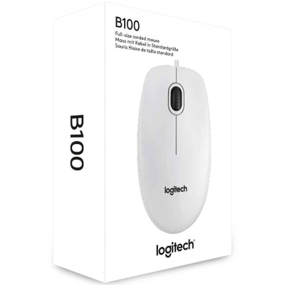 Миша Logitech B100 White (910-003360) Миша Logitech B100 White (910-003360)