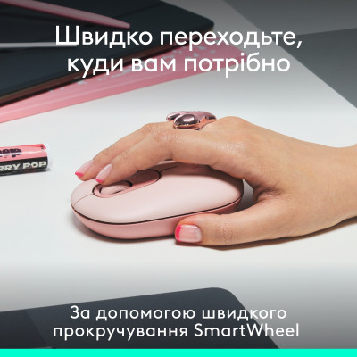 Миша бездротова Logitech Pop Mouse with Emoji Rose (910-007413) Миша бездротова Logitech Pop Mouse with Emoji Rose (910-007413)