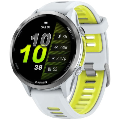 Смарт-годинник Garmin Forerunner 970 Whitestone Titanium with Whitestone/Translucent Amp Yellow Silicone with Silver Buckle (010-02969-61) Смарт-годинник Garmin Forerunner 970 Whitestone Titanium with Whitestone/Translucent Amp Yellow Silicone with Silver Buckle (010-02969-61)