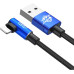 Кабель Baseus MVP USB - Lightning (M/M), 1.5A, 2 м Blue (CALMVP-A03)