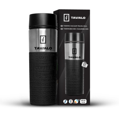 Термокухоль Tavialo 420мл Black (190420101) Термокухоль Tavialo 420мл Black (190420101)