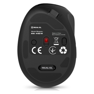 Миша бездротова REAL-EL RM-490W Black
