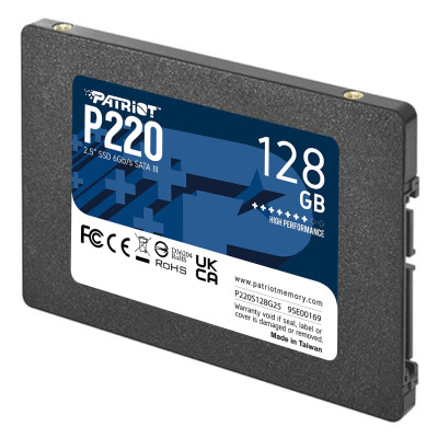 Накопичувач SSD 128GB Patriot P220 2.5" SATAIII TLC (P220S128G25)