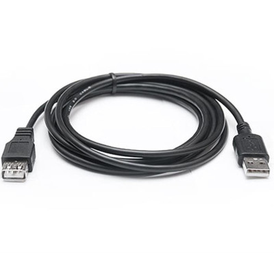 Кабель REAL-EL Pro USB - USB V 2.0 (M/F), 2 м, чорний (EL123500028) Кабель REAL-EL Pro USB - USB V 2.0 (M/F), 2 м, чорний (EL123500028)