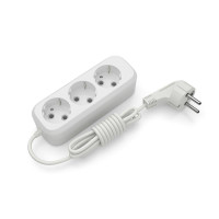 Подовжувач блоковий (ABS) Electrum 3 гнізда 5м із заземленням C-ES-1812 Подовжувач блоковий (ABS) Electrum 3 гнізда 5м із заземленням C-ES-1812