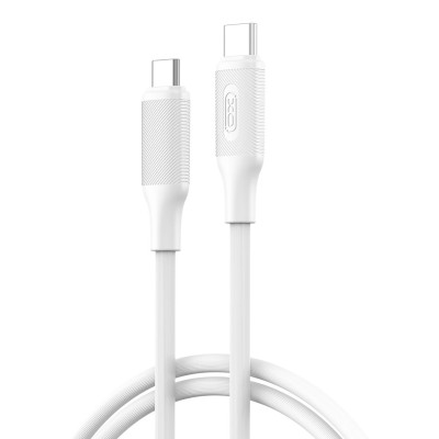 Кабель XO USB Type-C - USB Type-C (M/M), 3А, 60W, 1.2 м, White (NB-Q265B-CC.white)