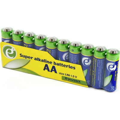 Батарейка EnerGenie Super Alkaline AA/LR06 10 шт (EG-BA-AASA-01) Батарейка EnerGenie Super Alkaline AA/LR06 10 шт (EG-BA-AASA-01)