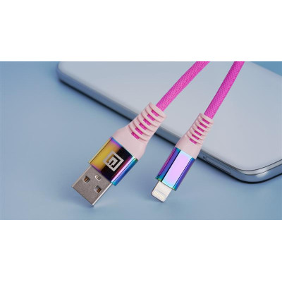 Кабель REAL-EL USB - Lightning (M/M), 1 м, Rainbow (EL123500051) Кабель REAL-EL USB - Lightning (M/M), 1 м, Rainbow (EL123500051)
