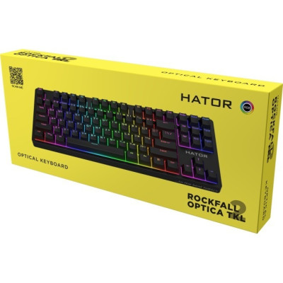 Клавіатура Hator Rockfall 2 Optica TKL Black (HTK-730) Клавіатура Hator Rockfall 2 Optica TKL Black (HTK-730)
