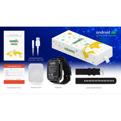 Дитячий смарт-годинник Garmix PointPRO-300 4G/GPS/WiFi Black