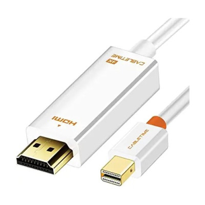 Адаптер Сabletime mini DisplayPort - HDMI (M/M), 0.2 м, White (CP27B) Адаптер Сabletime mini DisplayPort - HDMI (M/M), 0.2 м, White (CP27B)