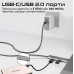 Кабель Promate USB Type-C - USB Type-C (M/M), 5A, 100W, 1.5 м, Black (portlink-c3.black)