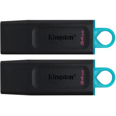 Флеш-накопичувач USB3.2 64GB Kingston DataTraveler Exodia Black/Blue 2 Pieces (DTX/64GB-2P) Флеш-накопичувач USB3.2 64GB Kingston DataTraveler Exodia Black/Blue 2 Pieces (DTX/64GB-2P)