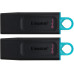 Флеш-накопичувач USB3.2 64GB Kingston DataTraveler Exodia Black/Blue 2 Pieces (DTX/64GB-2P) Флеш-накопичувач USB3.2 64GB Kingston DataTraveler Exodia Black/Blue 2 Pieces (DTX/64GB-2P)