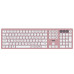 Клавіатура бездротова 2E KS270 WL/BT EN/UKR Pink/White (2E-KS270WBPN_UA)