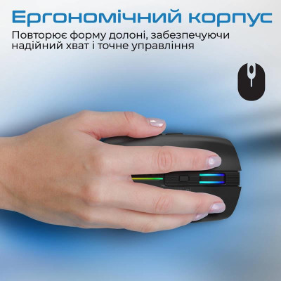 Миша бездротова Promate Kitt Black Миша бездротова Promate Kitt Black