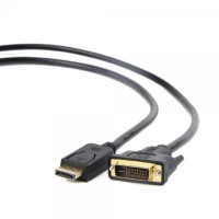 Кабель Cablexpert DisplayPort - DVI (М/М), 1.8 м, чорний (CC-DPM-DVIM-6) Кабель Cablexpert DisplayPort - DVI (М/М), 1.8 м, чорний (CC-DPM-DVIM-6)