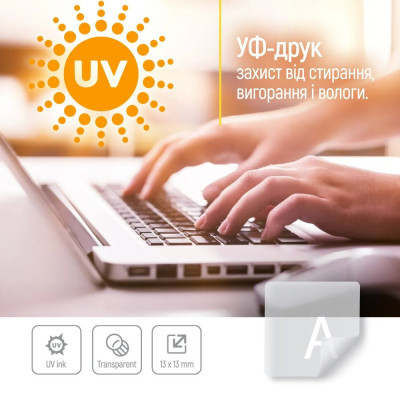 Наліпки на клавіатуру СolorWay прозора, біла (CW-BNW) Наліпки на клавіатуру СolorWay прозора, біла (CW-BNW)