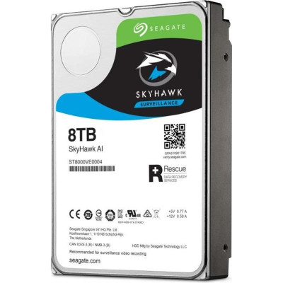 Накопичувач HDD SATA 8.0TB Seagate SkyHawk AI Surveillance 7200rpm 256MB (ST8000VE001) Накопичувач HDD SATA 8.0TB Seagate SkyHawk AI Surveillance 7200rpm 256MB (ST8000VE001)