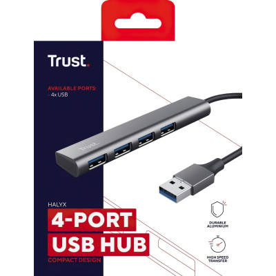 USB-хаб Trust Halyx 4 ports (24947) USB-хаб Trust Halyx 4 ports (24947)