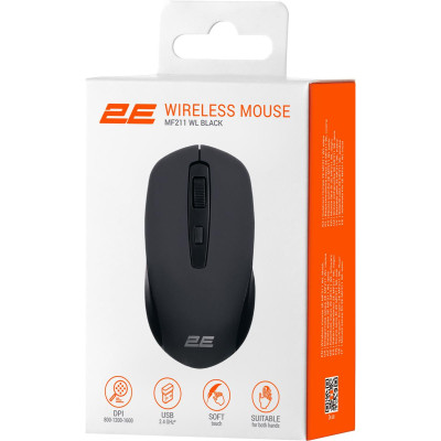 Миша бездротова 2E MF211 WL Black (2E-MF211WB) Миша бездротова 2E MF211 WL Black (2E-MF211WB)