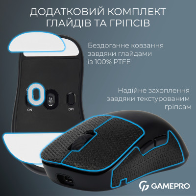 Миша бездротова GamePro Asgard Loki Black (GM022B) Миша бездротова GamePro Asgard Loki Black (GM022B)