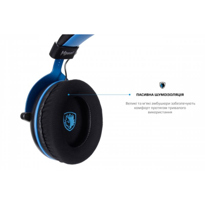 Гарнітура Sades SA-723 Mpower Blue/Black (sa723blj) Гарнітура Sades SA-723 Mpower Blue/Black (sa723blj)