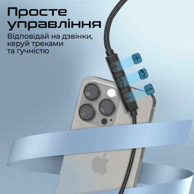 Гарнітура Promate Silken-C Black Гарнітура Promate Silken-C Black