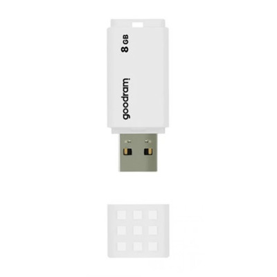 Флеш-накопичувач USB2.0  8GB Goodram UME2 White (UME2-0080W0R11)