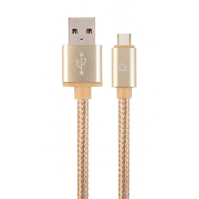 Кабель Cablexpert USB - USB Type-C V 2.0 (M/M), 1.8 м, золотистий (CCB-mUSB2B-AMCM-6-G) Кабель Cablexpert USB - USB Type-C V 2.0 (M/M), 1.8 м, золотистий (CCB-mUSB2B-AMCM-6-G)