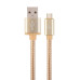 Кабель Cablexpert USB - USB Type-C V 2.0 (M/M), 1.8 м, золотистий (CCB-mUSB2B-AMCM-6-G)