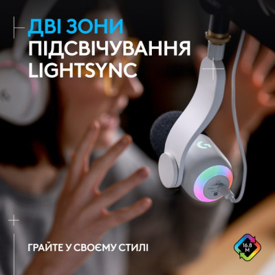 Мiкрофон Logitech Yeti GX Dynamic RGB Gaming Mic with Lightsync Off White (988-000576) Мiкрофон Logitech Yeti GX Dynamic RGB Gaming Mic with Lightsync Off White (988-000576)
