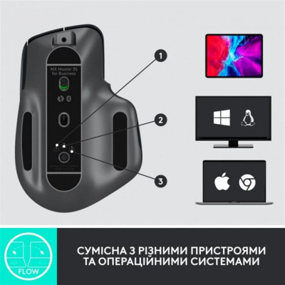 Миша бездротова Logitech MX Master 3S for Business Graphite (910-006582) Миша бездротова Logitech MX Master 3S for Business Graphite (910-006582)
