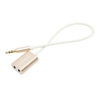 Адаптер Remax RL-S20 Sharing 3.5 мм - 2x3.5 мм (M/F), Gold (2000700007109) Адаптер Remax RL-S20 Sharing 3.5 мм - 2x3.5 мм (M/F), Gold (2000700007109)