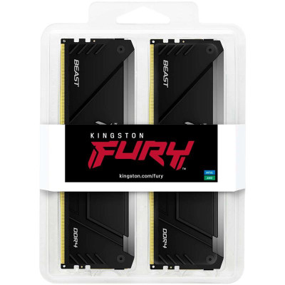 Модуль пам`яті DDR4 2x16GB/3200 Kingston Fury Beast RGB (KF432C16BB12AK2/32WP)