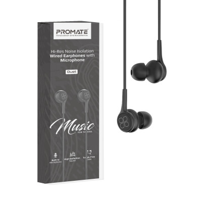 Гарнітура Promate Duet Black Гарнітура Promate Duet Black